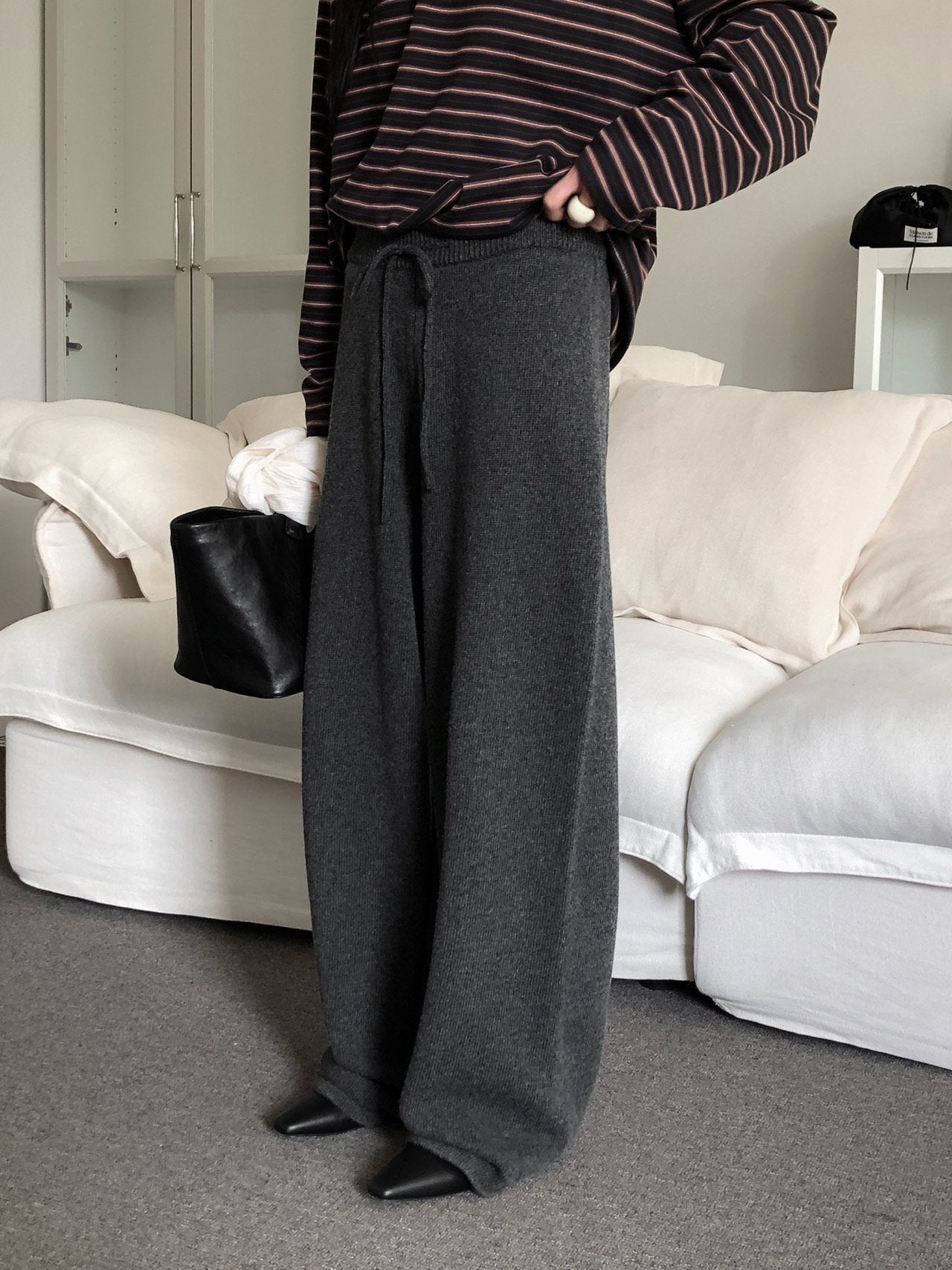 Wool Wide Pants