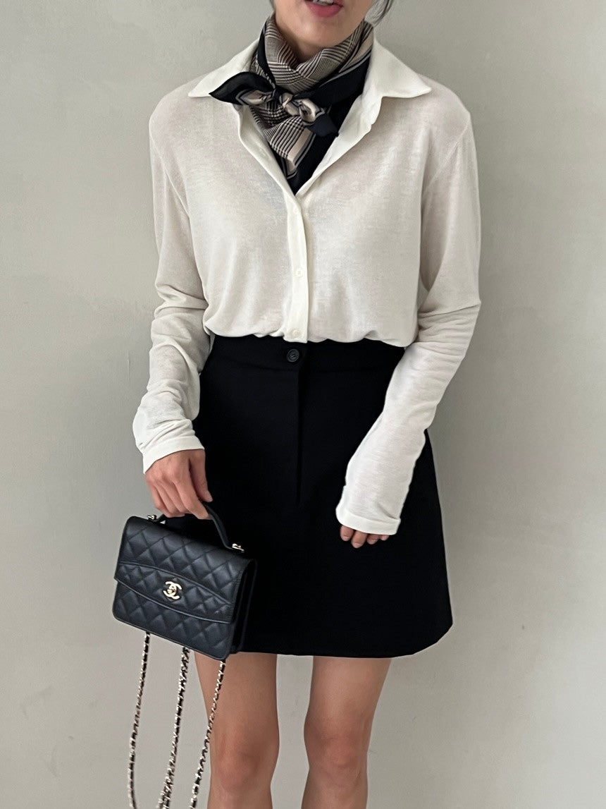 A Line Mini Skirt