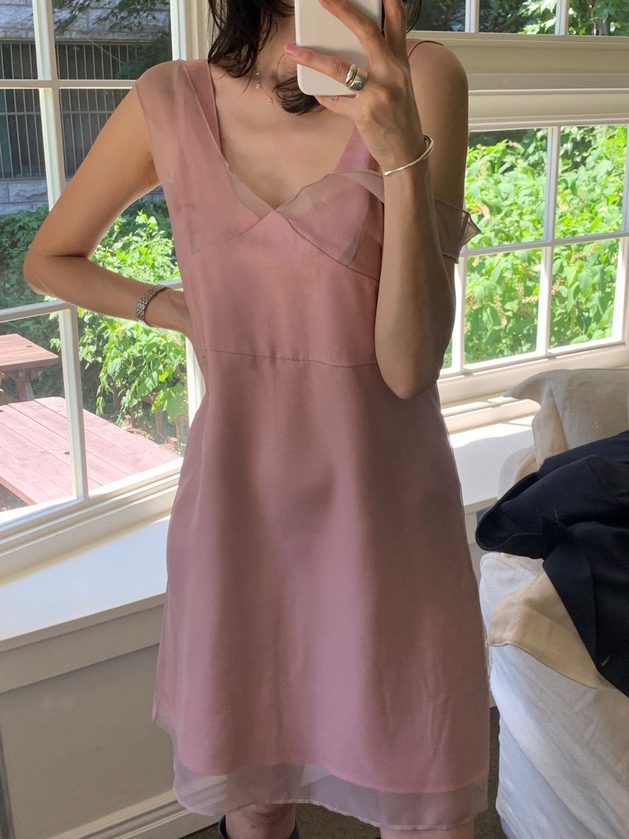 Satin Layered Dress