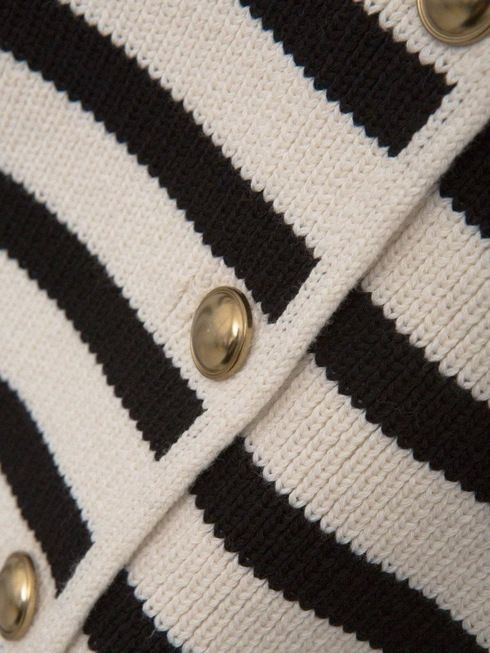 French Striped Cardigan