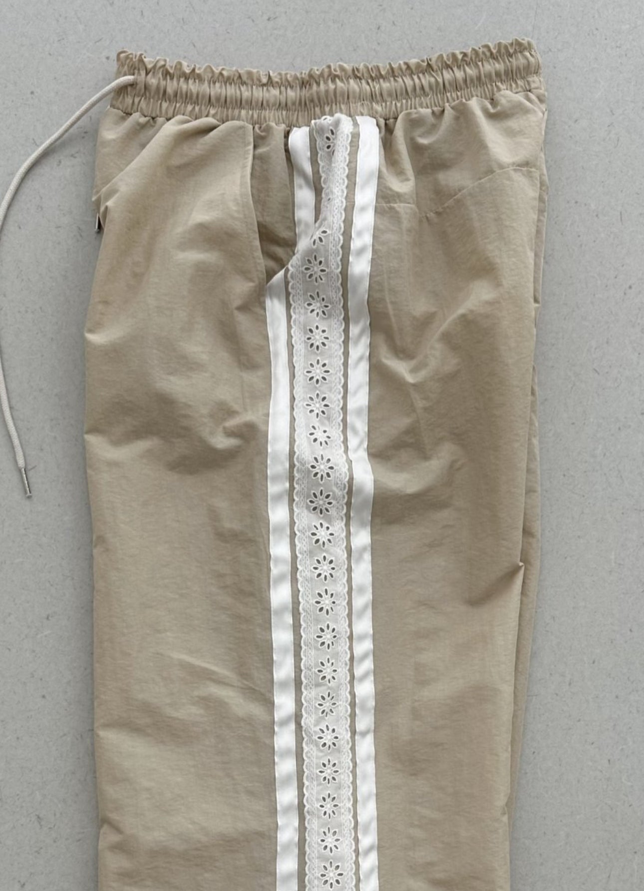 Lace Nylon Track Pants