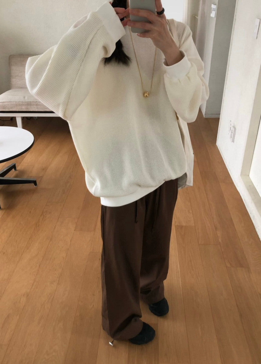 Waffle Sweatshirt