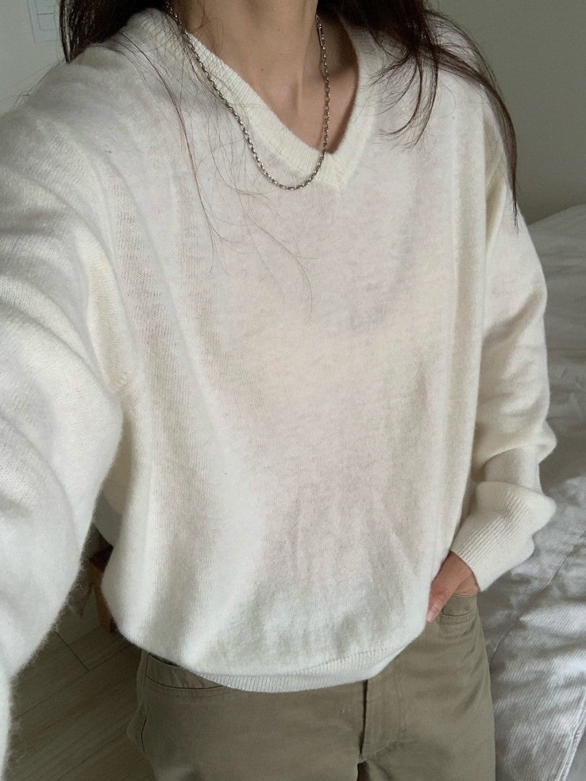 Light V Neck Sweater