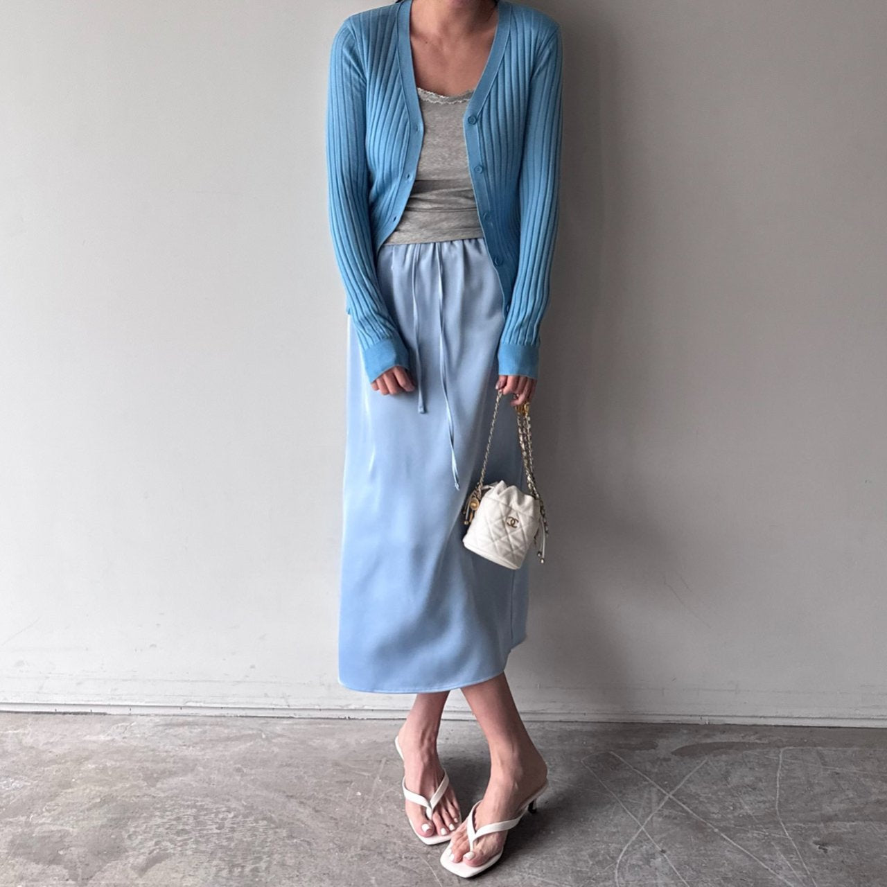 Silky Midi Skirt