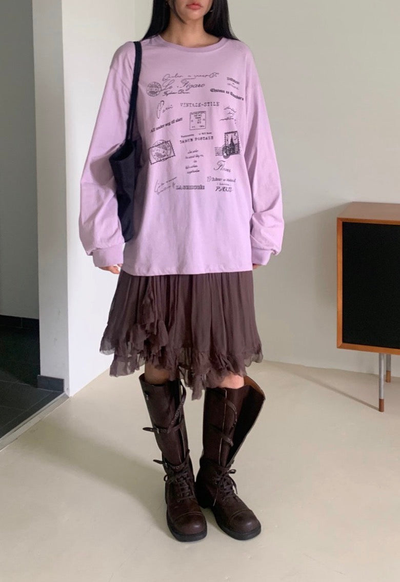 Lettering Long Sleeve