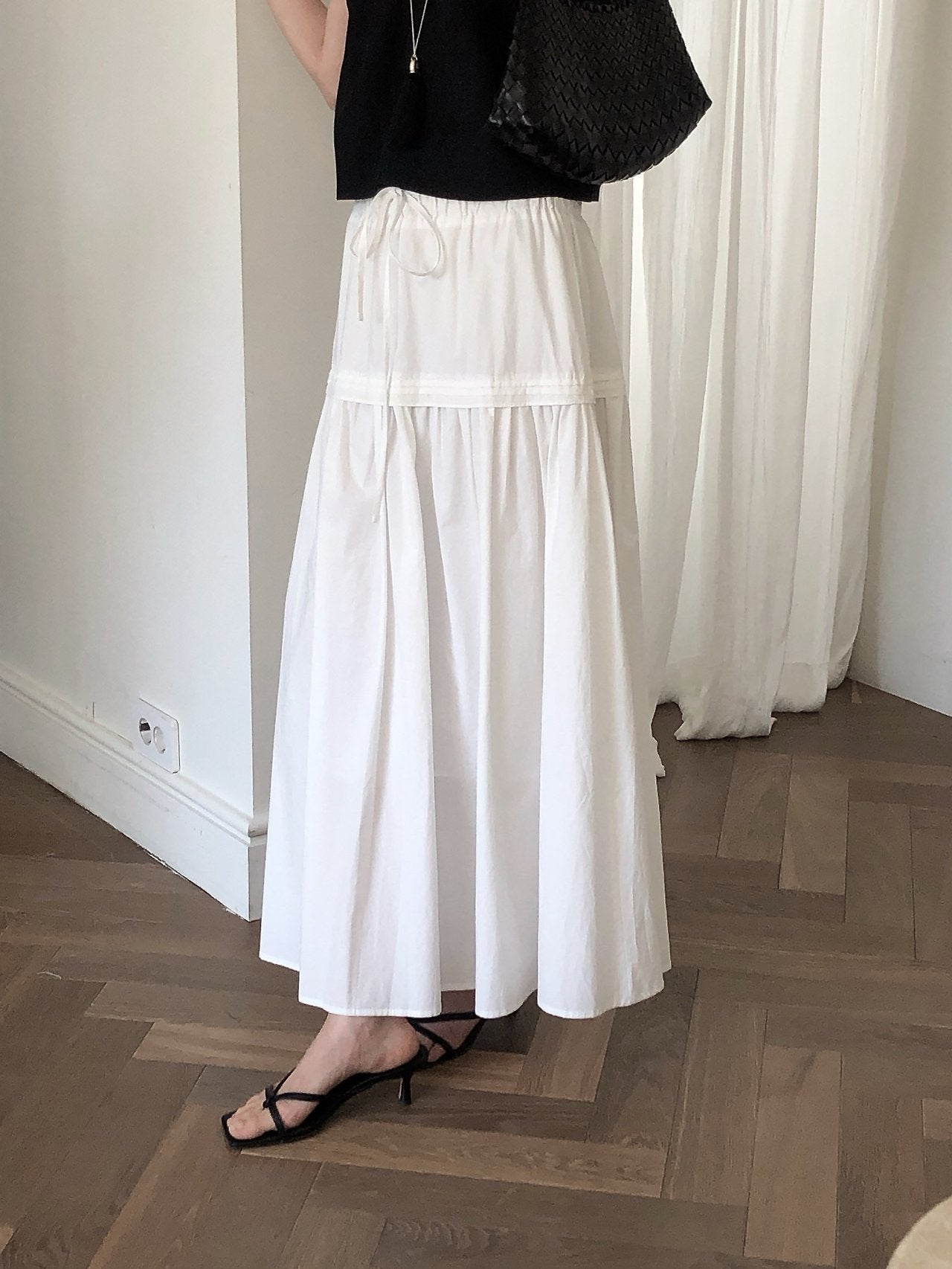 Pintuck Skirt
