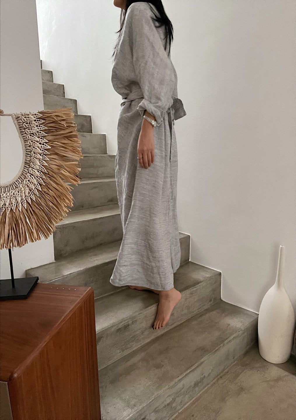 Linen Tie Dress