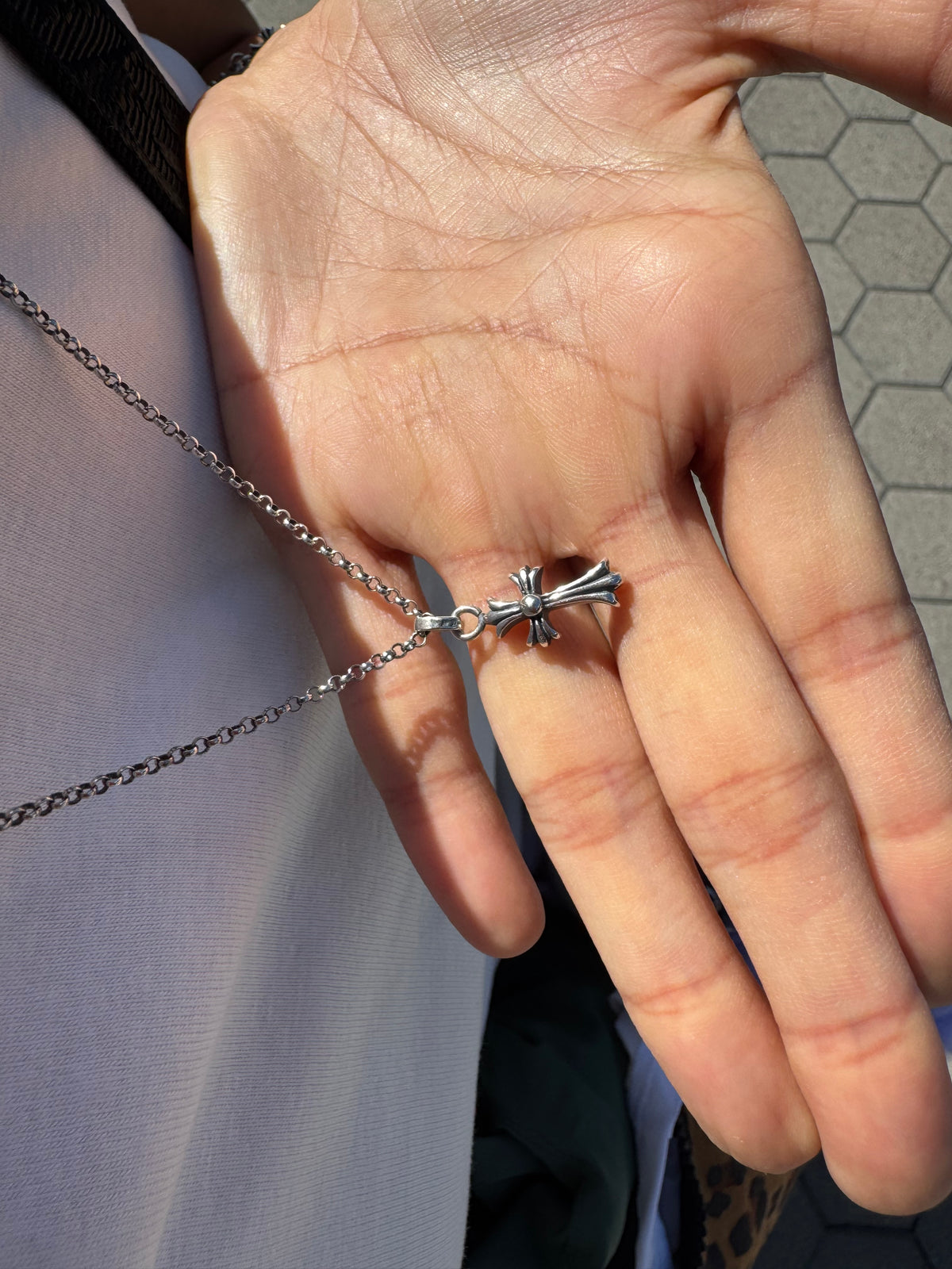 Mini cross necklace