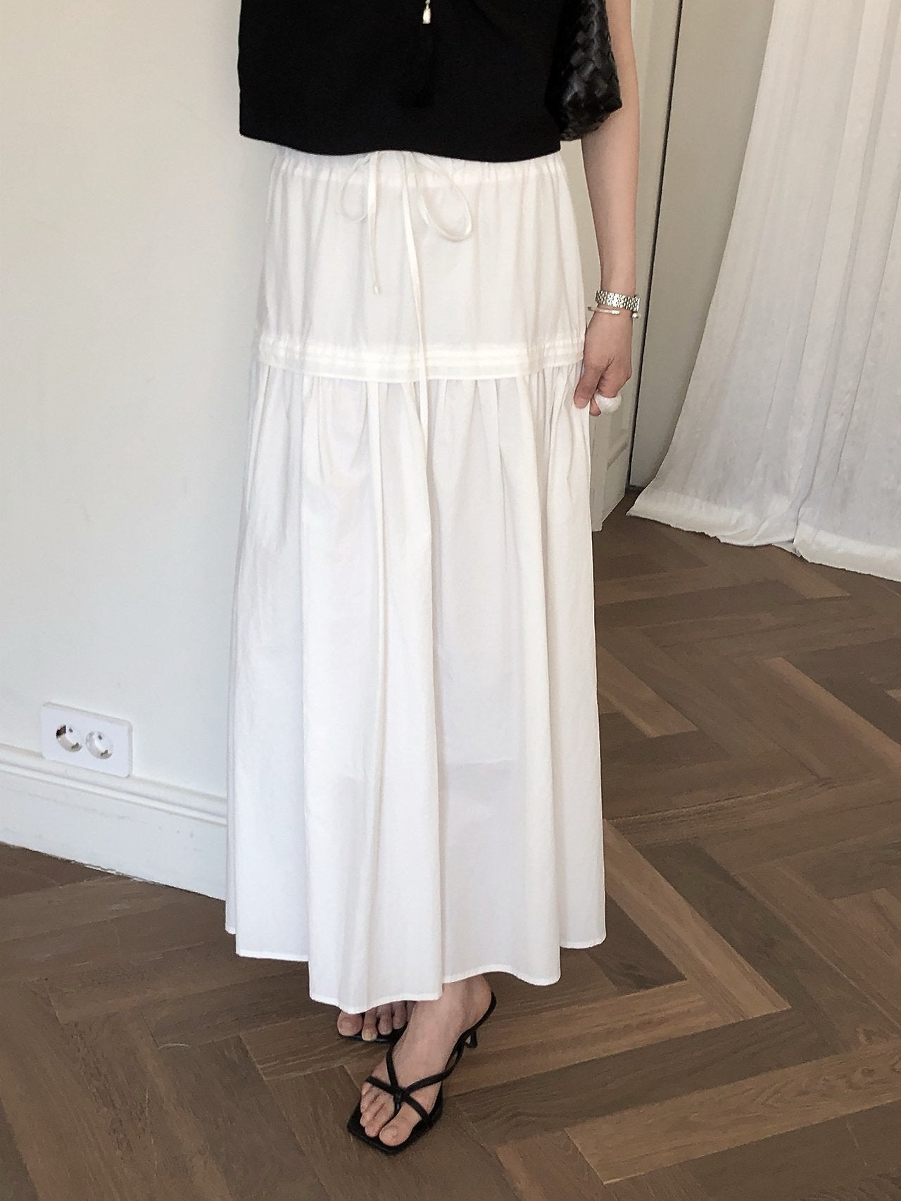 Pintuck Skirt