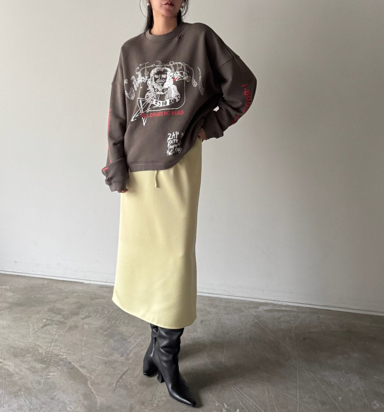 Silky Midi Skirt