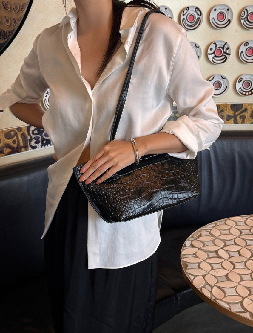 Croc Shoulder Bag