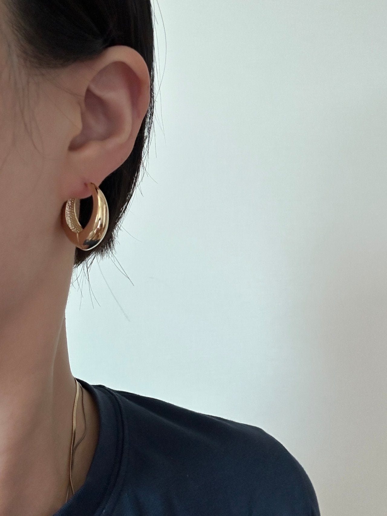 Drop Hoop Earring