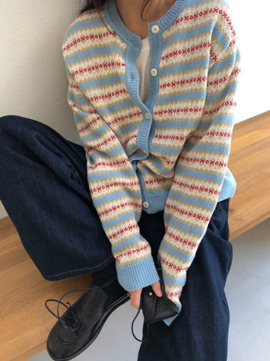 Spring Jacquard Cardigan