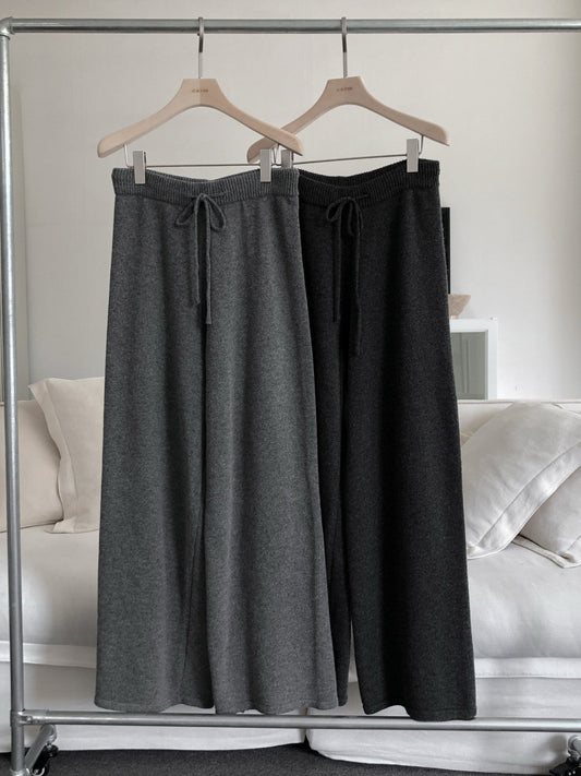 Wool Wide Pants