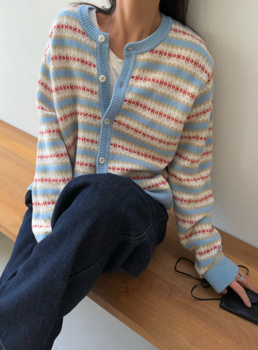 Spring Jacquard Cardigan