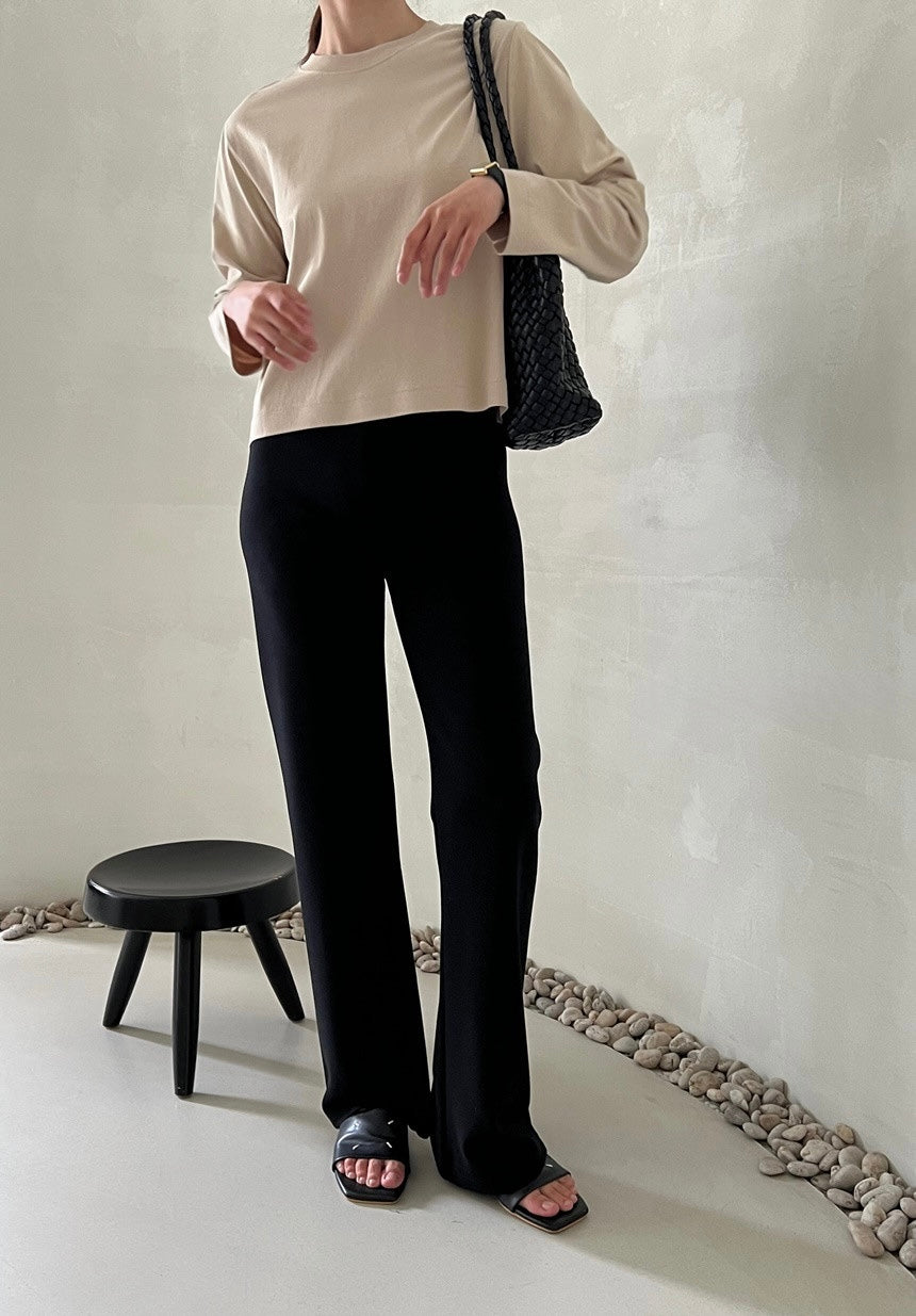 Semi Cropped Long Sleeve