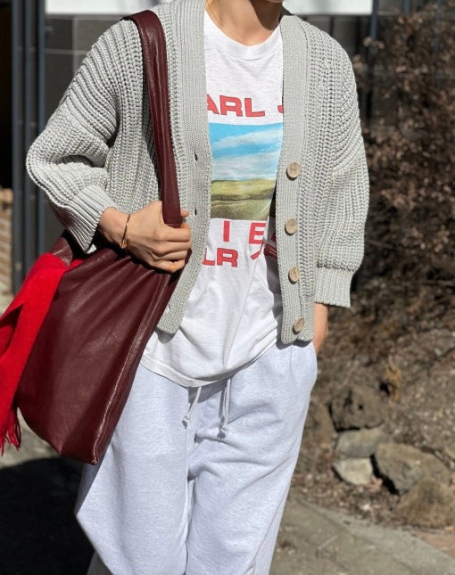 Chunky Cotton Cardigan