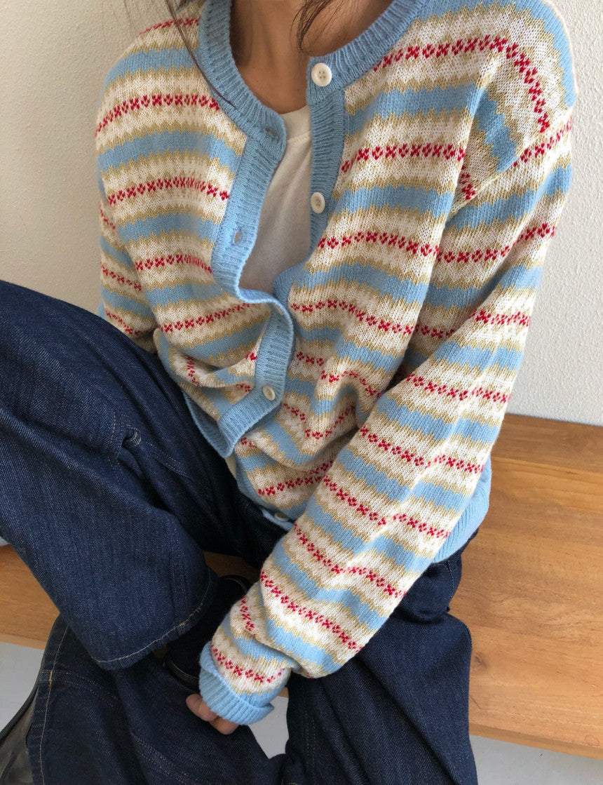 Spring Jacquard Cardigan