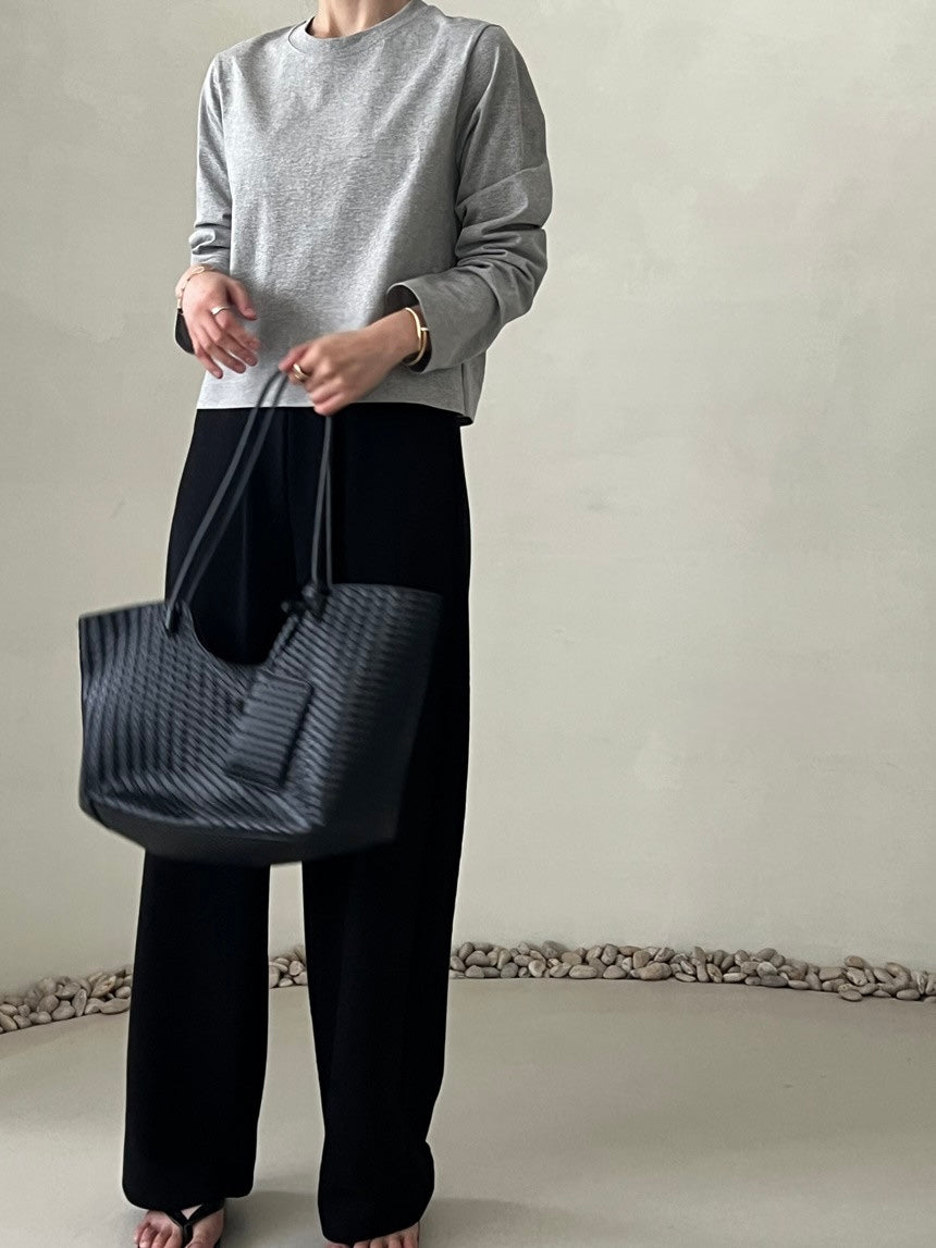 Semi Cropped Long Sleeve