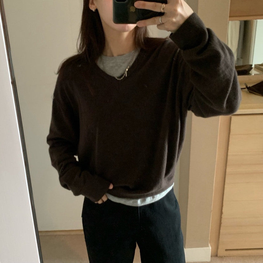 Light V Neck Sweater
