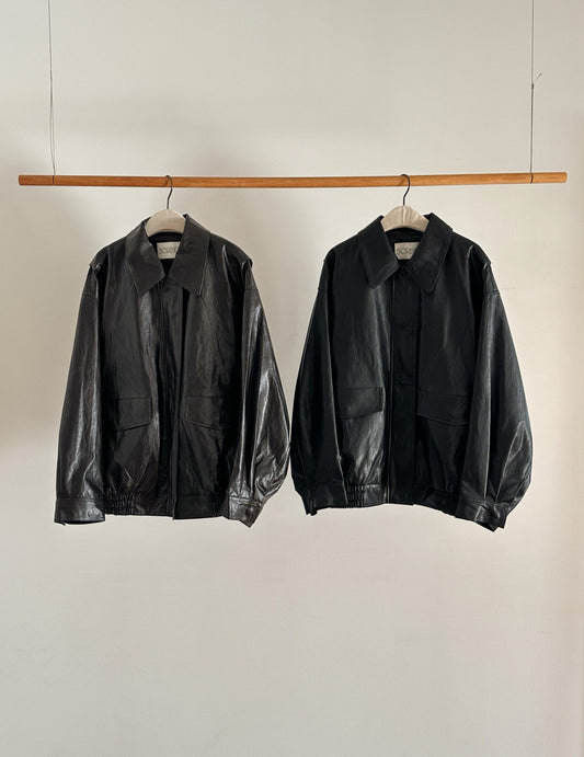 Classic Leather Bomber