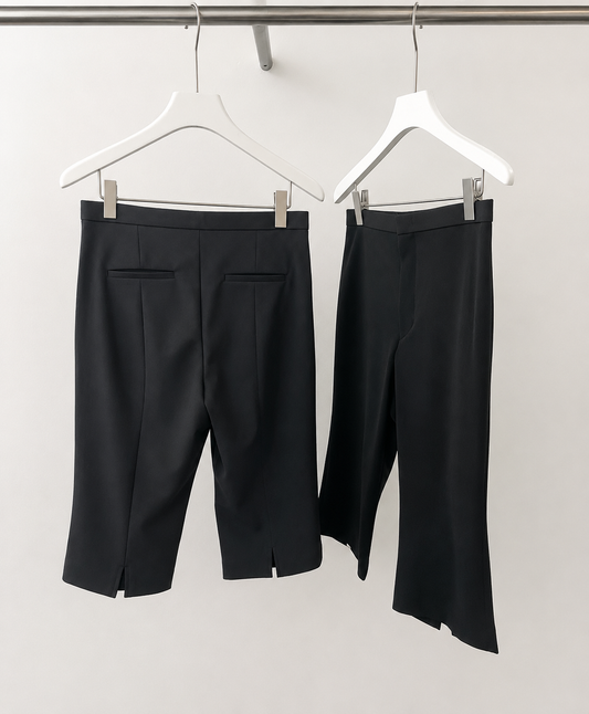 Back Slit Biker Pants