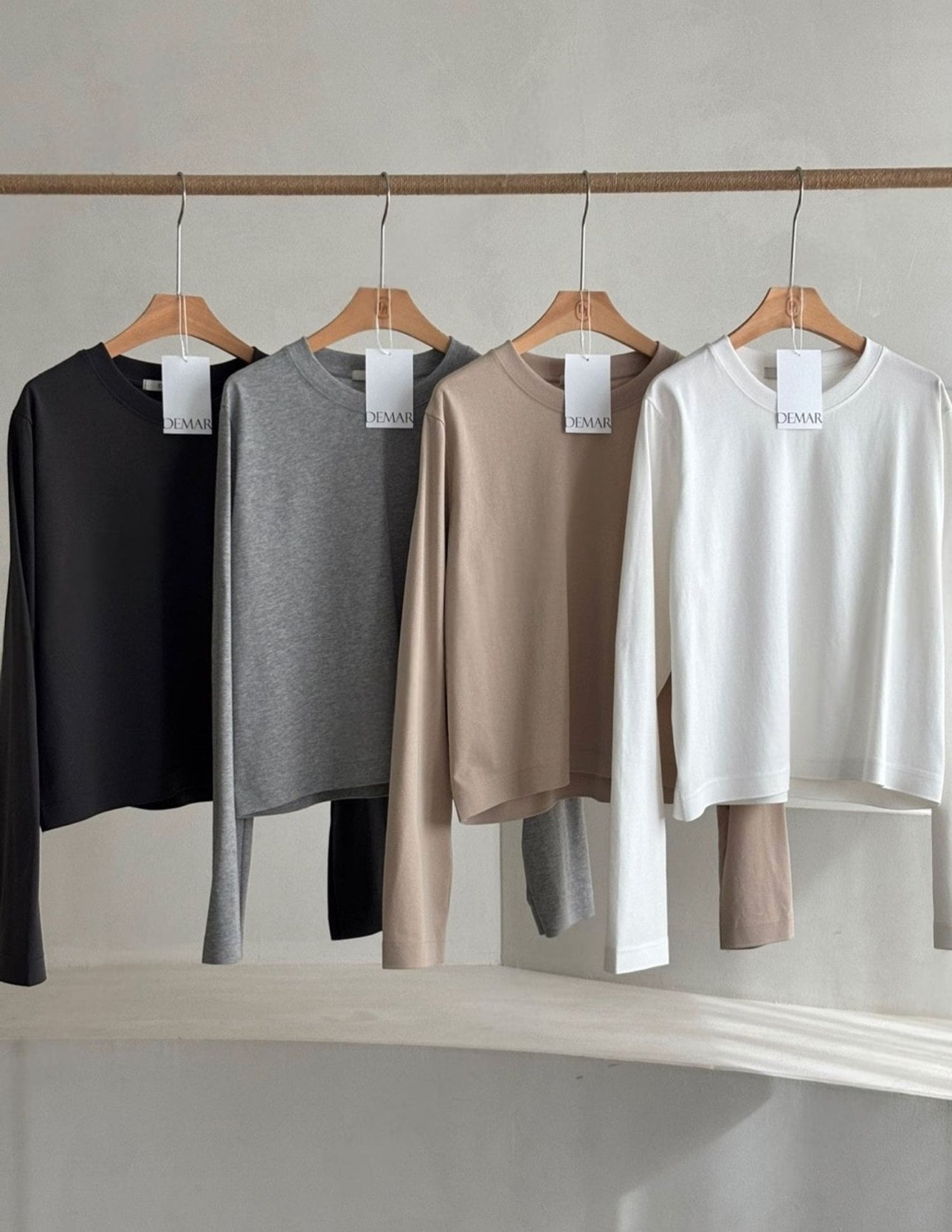 Semi Cropped Long Sleeve