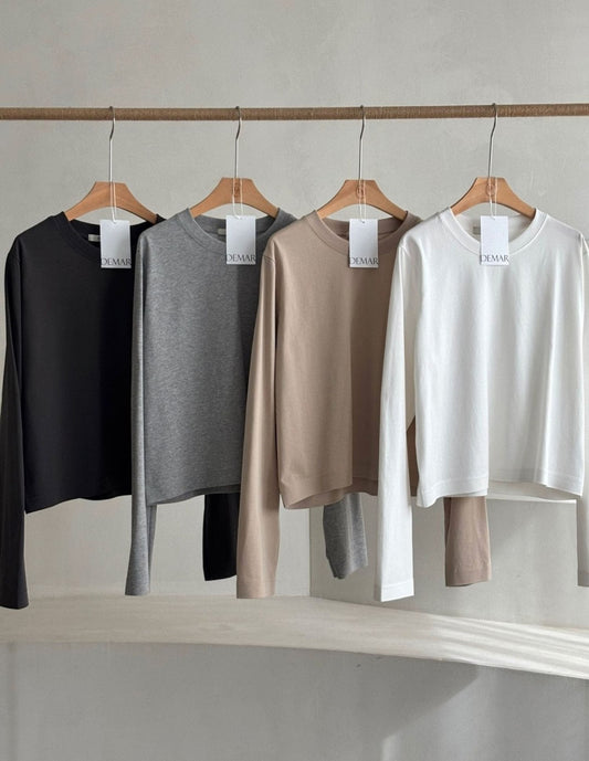 Semi Cropped Long Sleeve