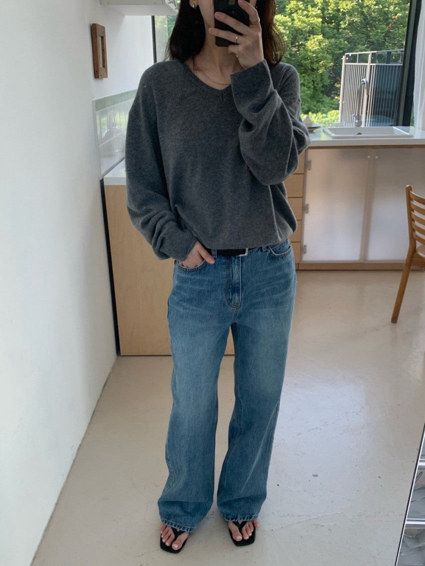 Light V Neck Sweater
