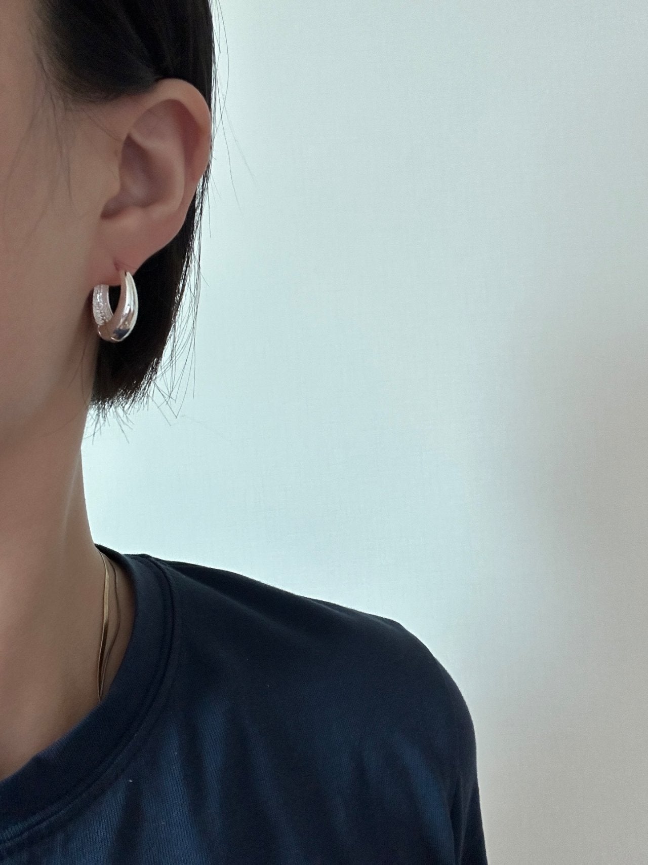 Drop Hoop Earring