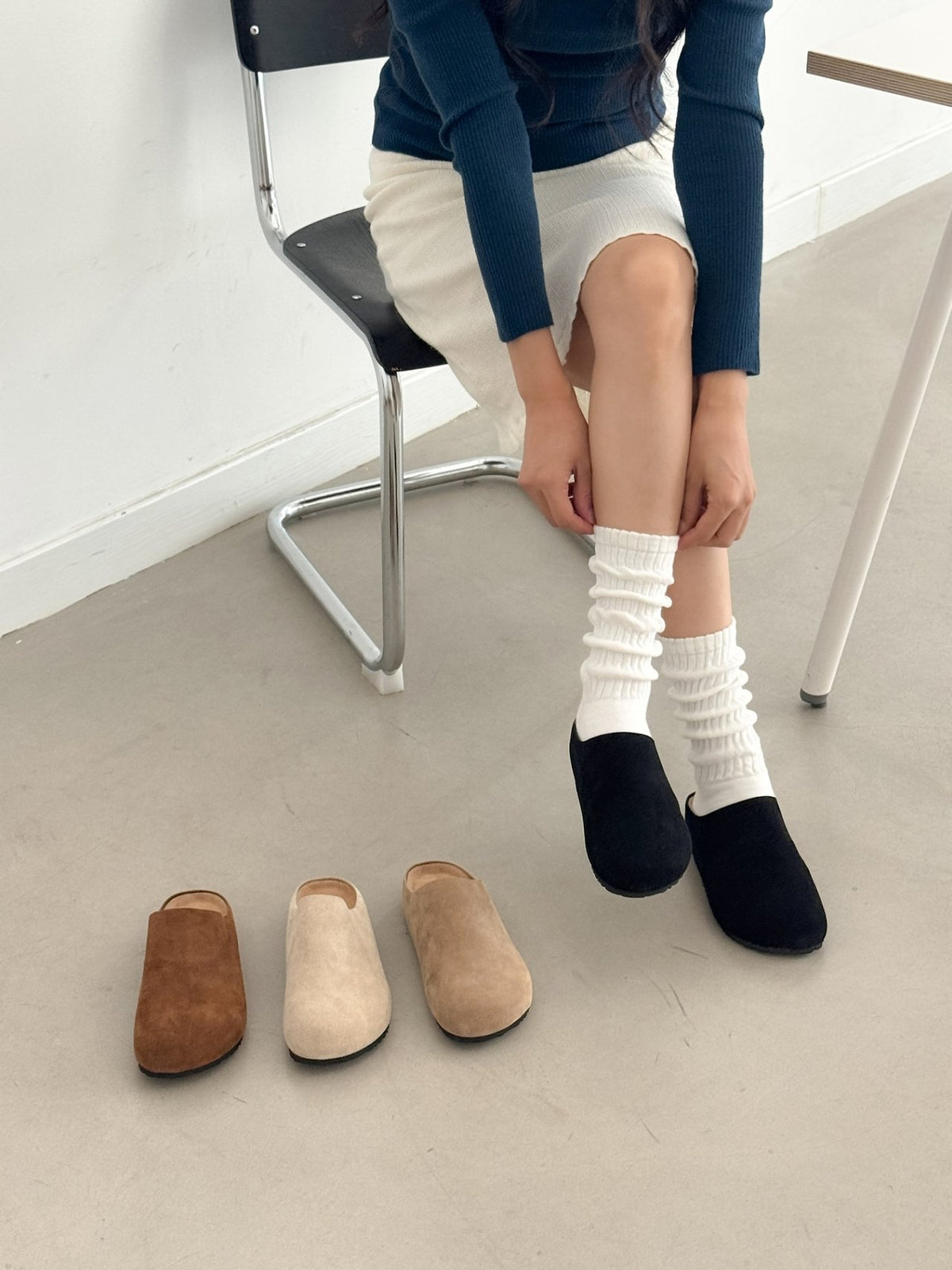 Suede Mule