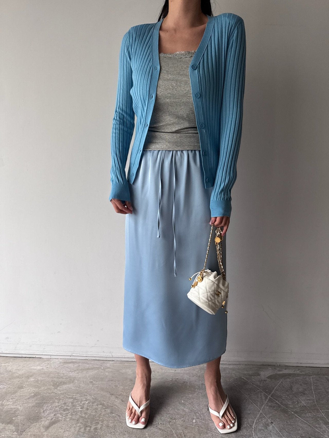 Silky Midi Skirt