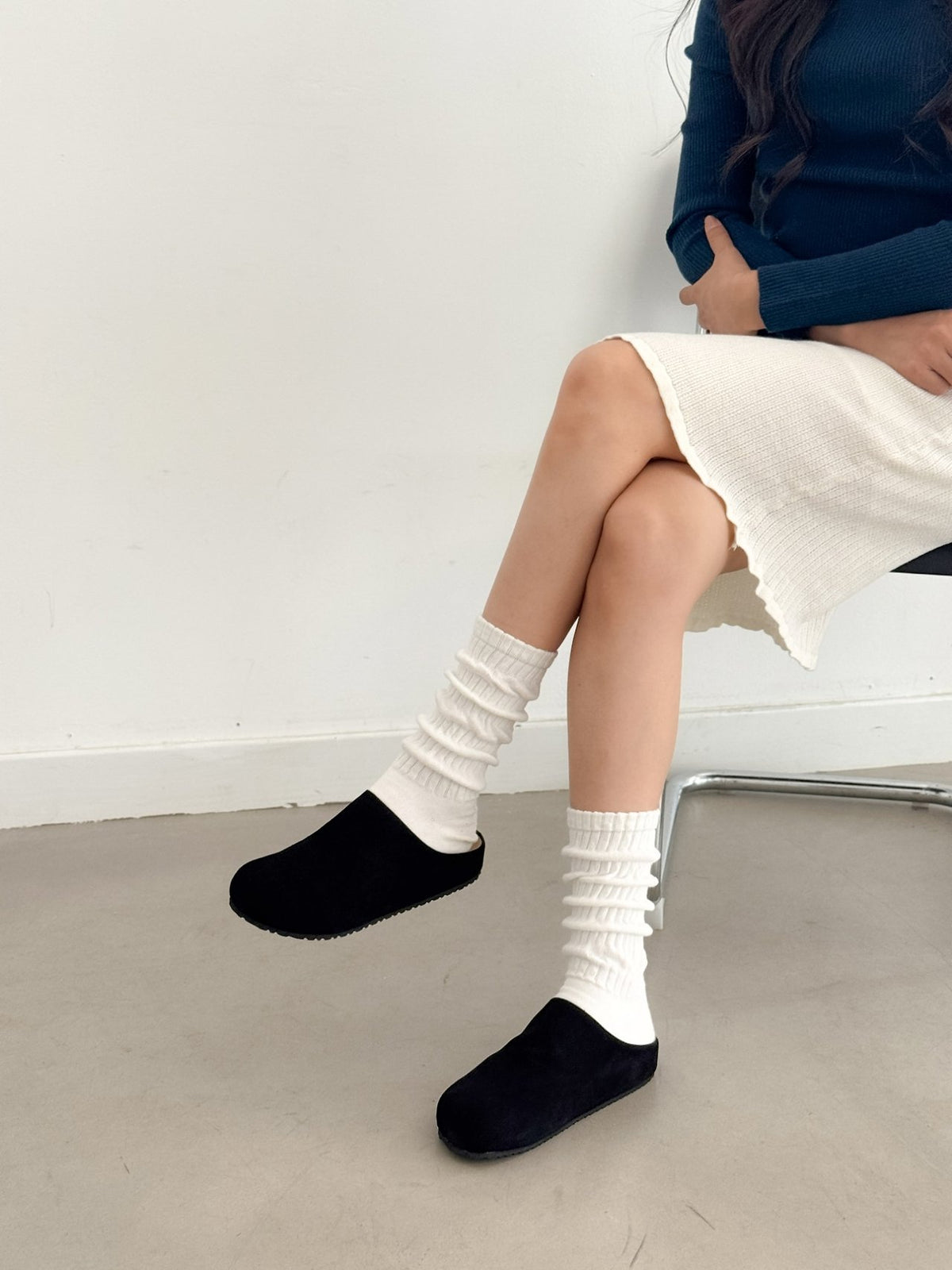 Suede Mule