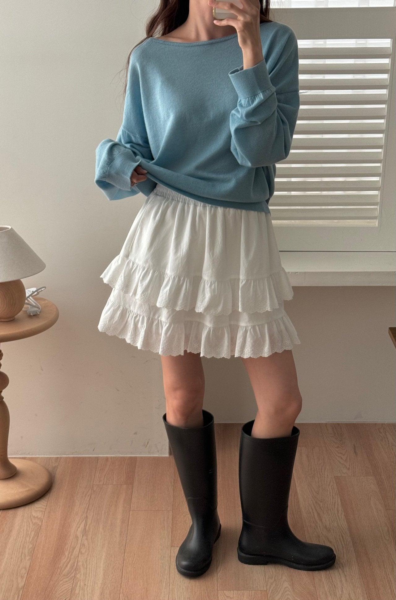 Ruffle Mini Skirt