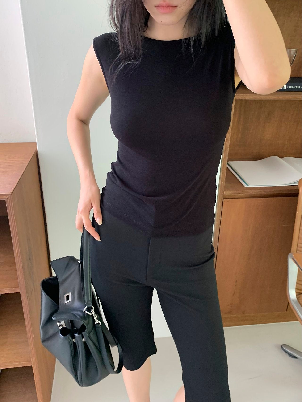Back Slit Biker Pants