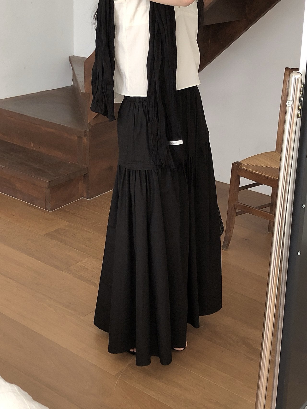 Pintuck Skirt