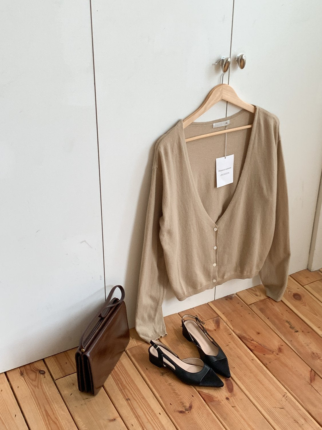 Deep V Cardigan