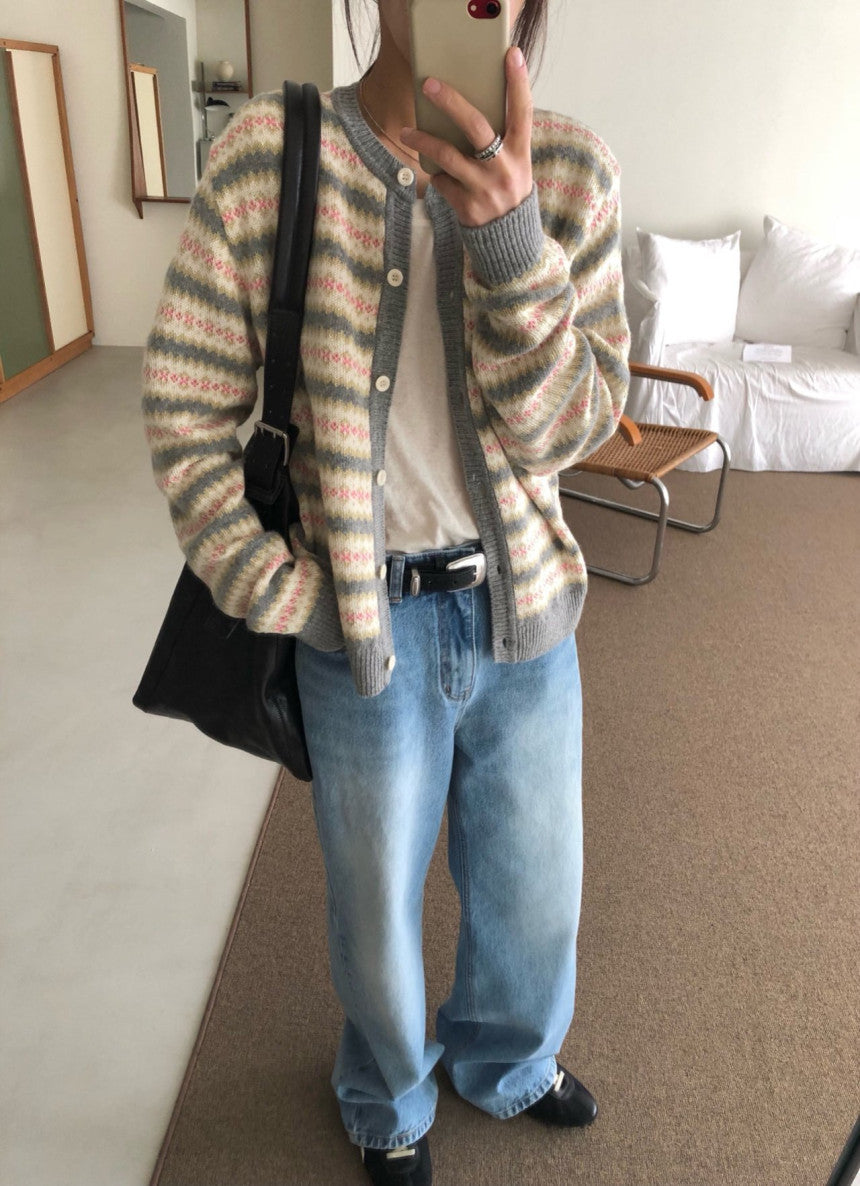 Spring Jacquard Cardigan