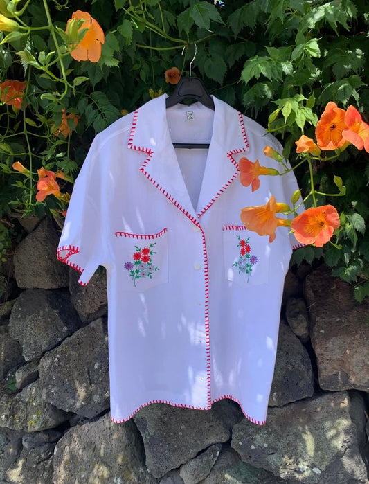 Stitch Embroidery Camp Shirt