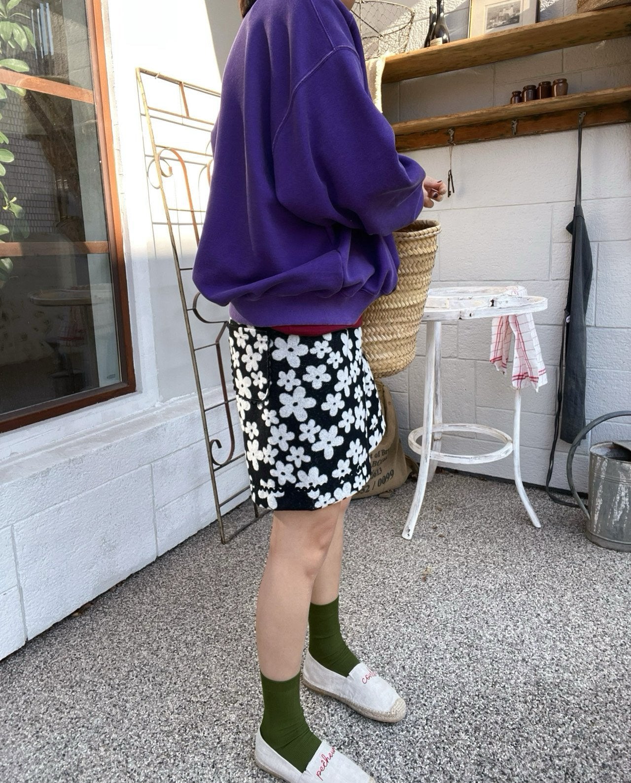 Mono Flower Shorts