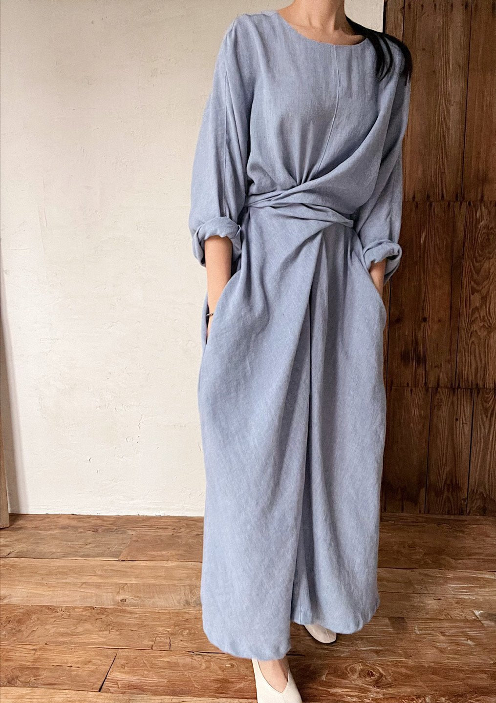 Linen Tie Dress