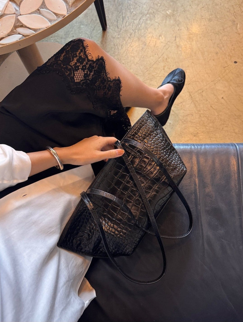 Croc Shoulder Bag
