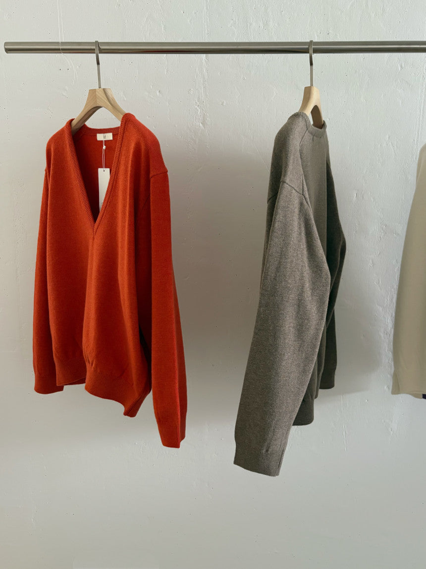 Deep V Sweater
