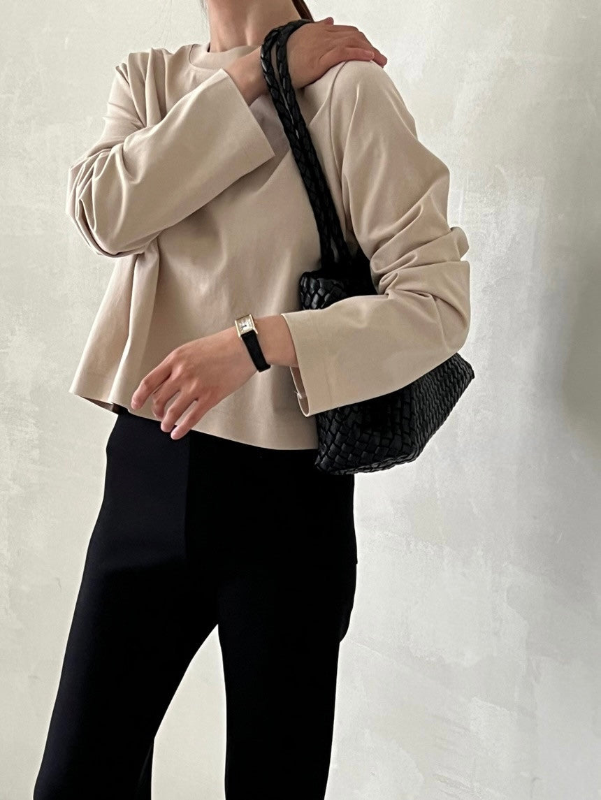 Semi Cropped Long Sleeve