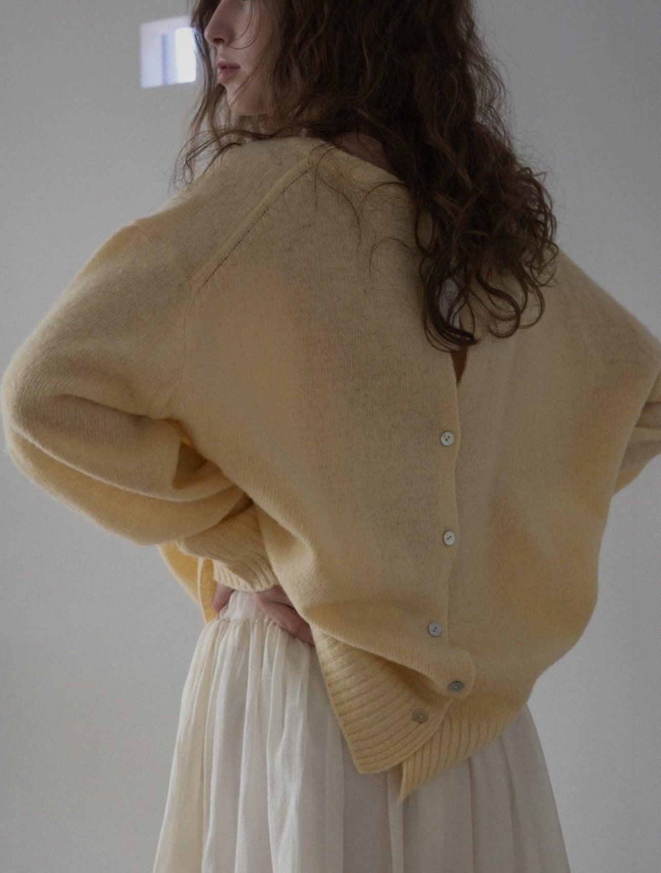 Back Button Sweater