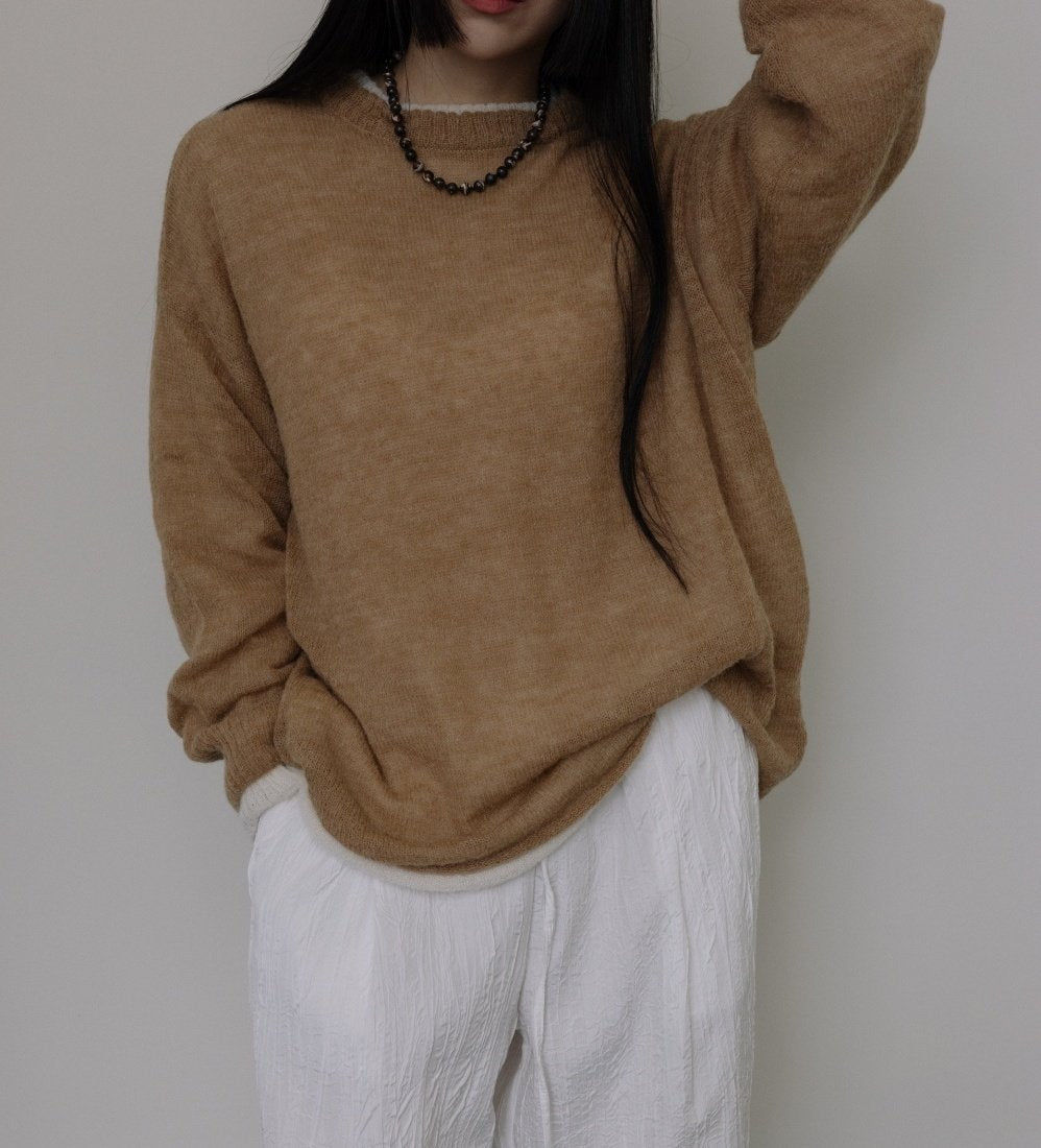 Alpaca Boxy Sweater