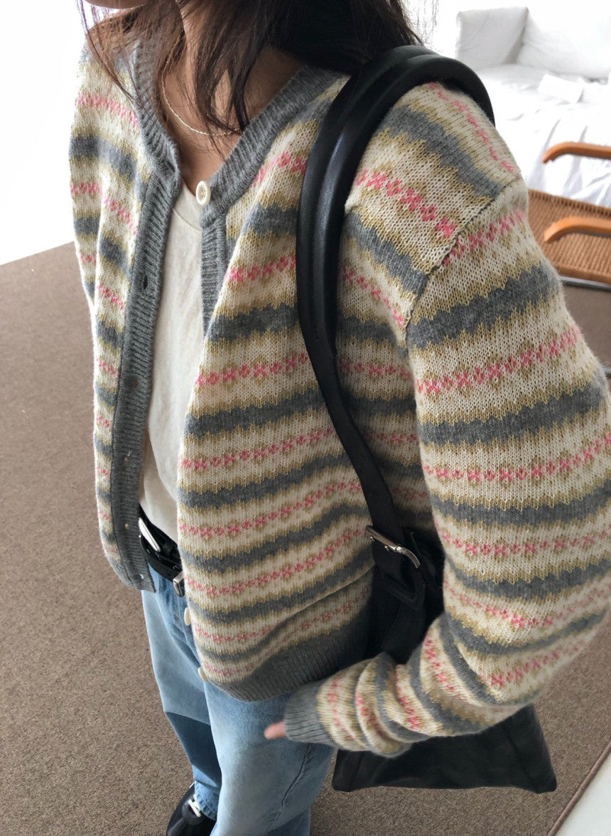 Spring Jacquard Cardigan