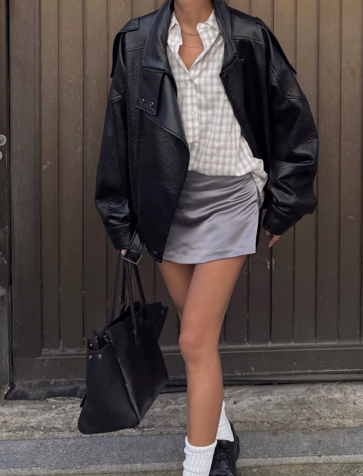 Belted Leather Jacket