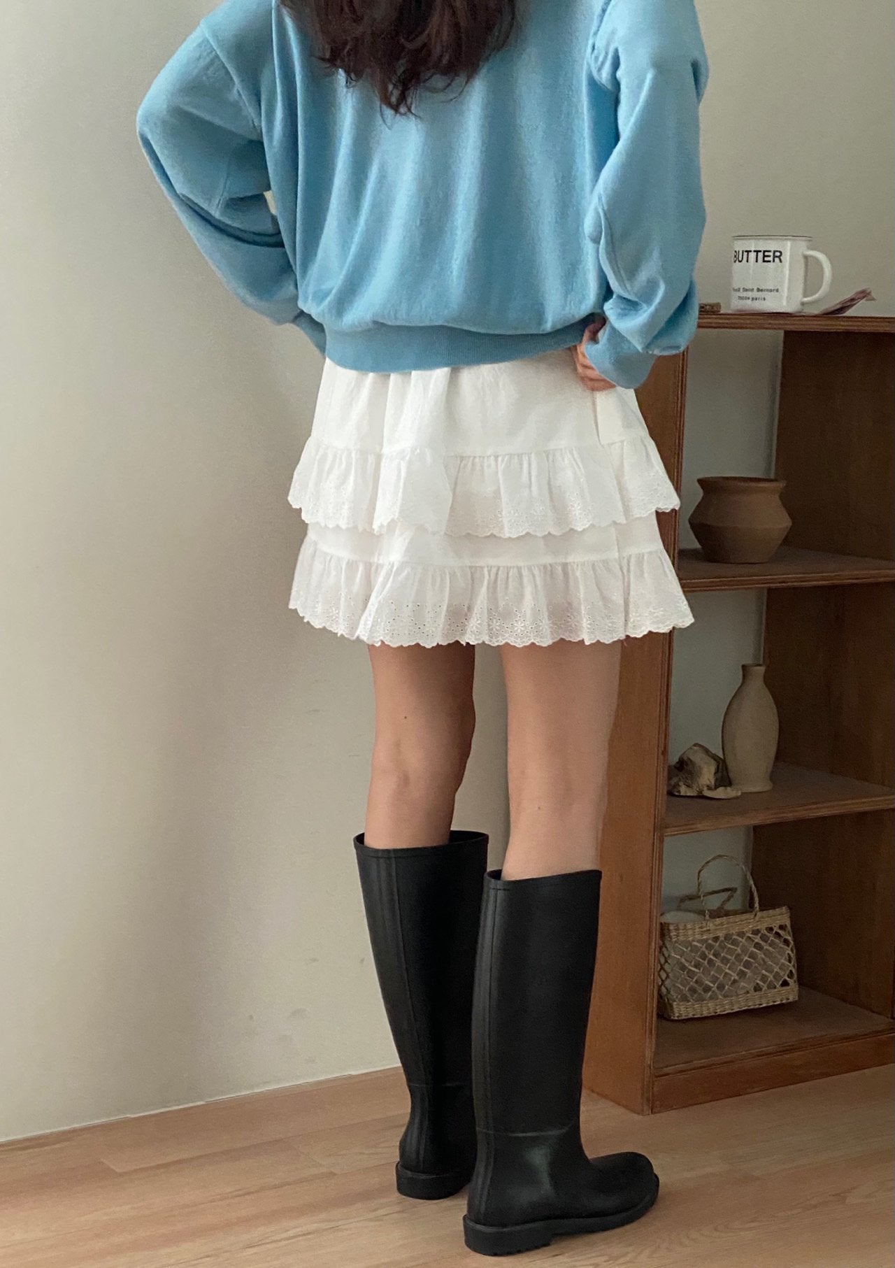 Ruffle Mini Skirt