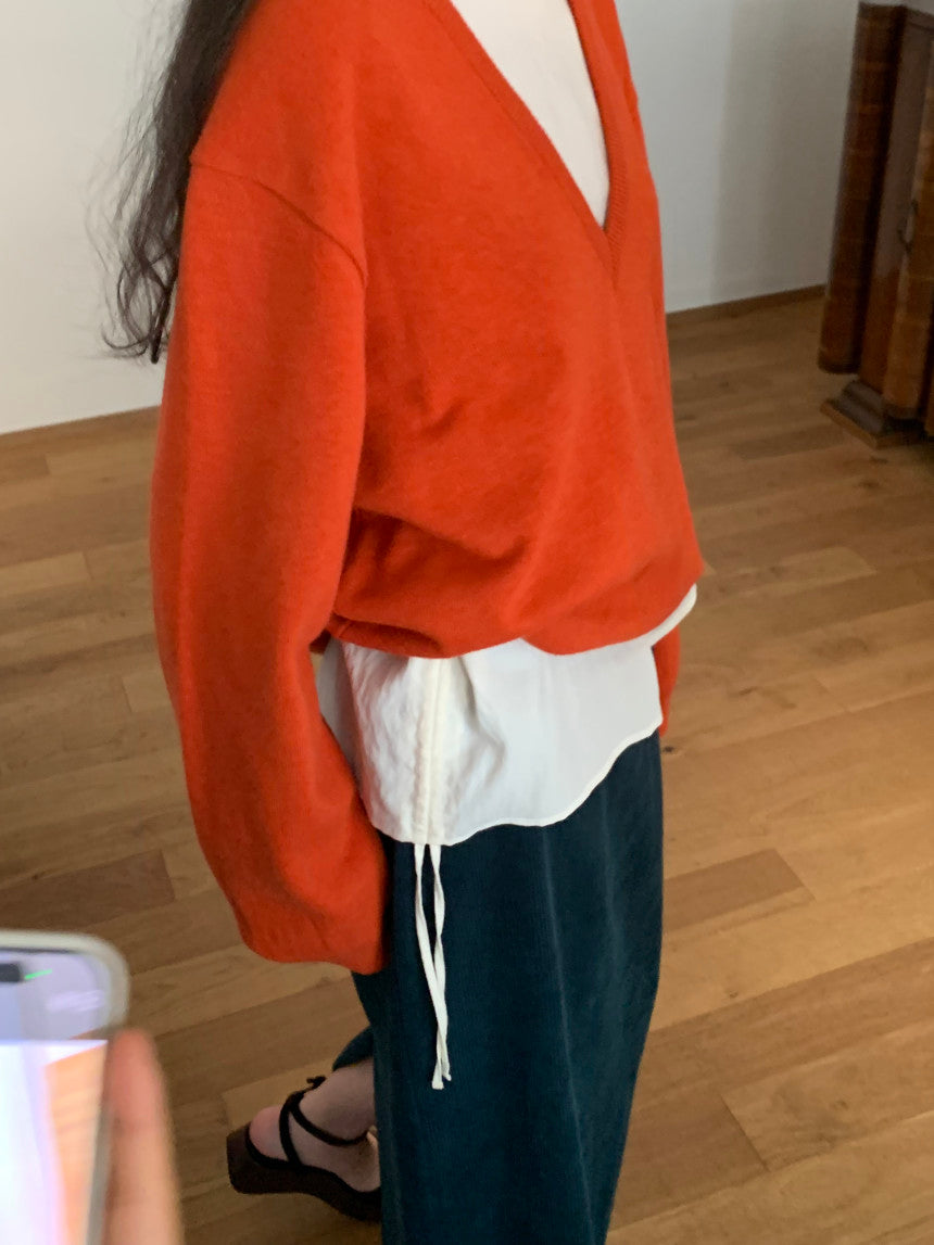 Deep V Sweater